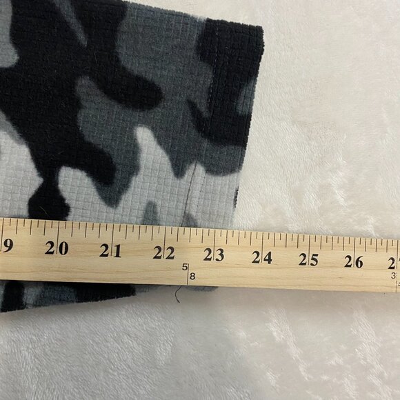 Vintage Starter 1/4 Zip Pullover Black Gray Camo Camouflage Sweater Men's XL - Picture 10 of 10